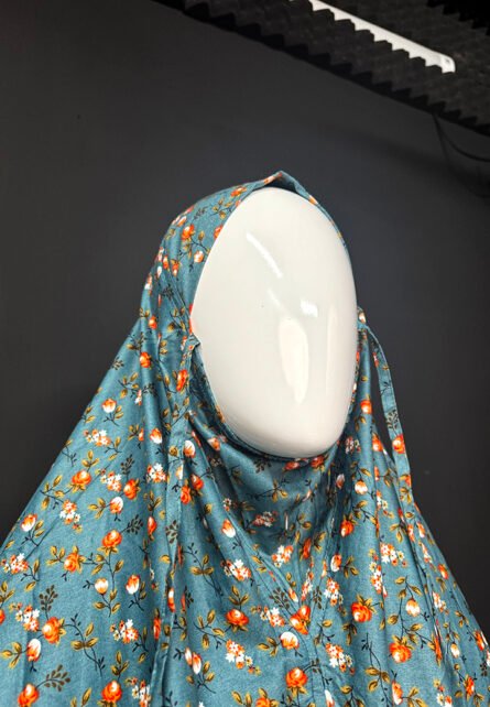 Husna Luxury Printed Khimar for Salah & Everyday Modesty- HUS 102 - Image 4