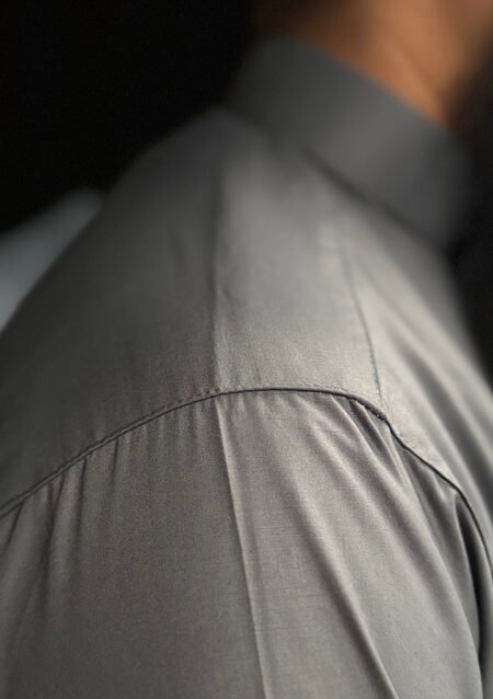 Al Aseel Grey Jubbah – Premium Saudi Thobe for Elegant Modesty ASL 103 - Image 6